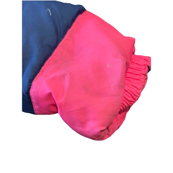 Ralph Lauren Polo Girls Down Filled Puffer Jacket W/ Snap Hood Size 5 Pink Blue - Picture 6 of 10